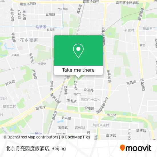 北京月亮园度假酒店 map