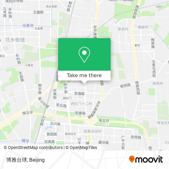 博雅台球 map