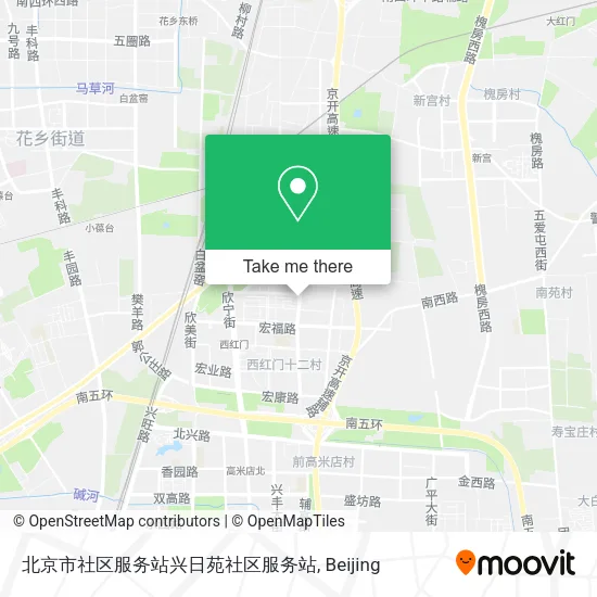 北京市社区服务站兴日苑社区服务站 map