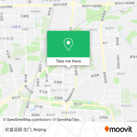宏盛花园-北门 map