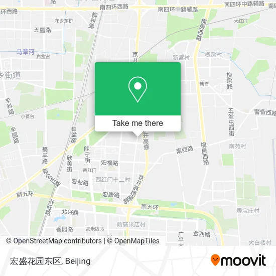 宏盛花园东区 map