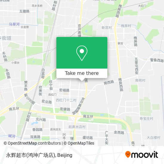 永辉超市(鸿坤广场店) map