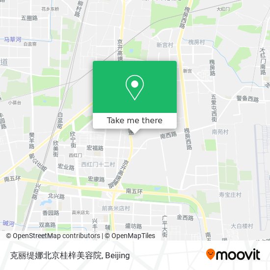 克丽缇娜北京桂梓美容院 map