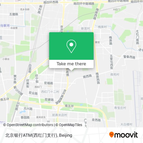 北京银行ATM(西红门支行) map