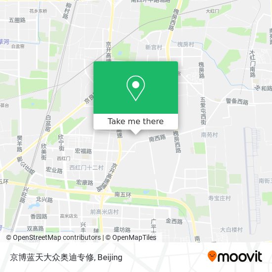 京博蓝天大众奥迪专修 map