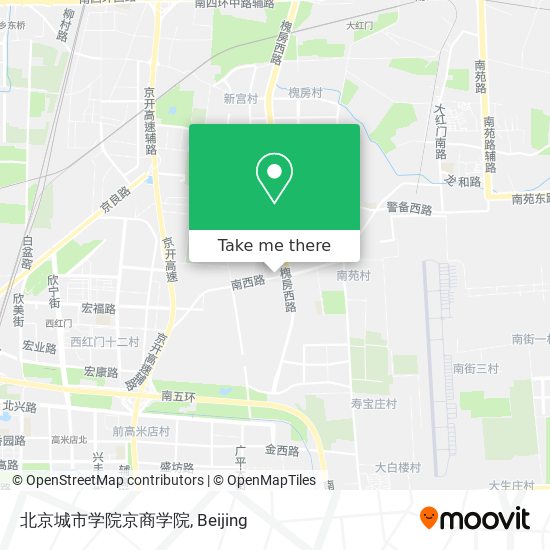 北京城市学院京商学院 map