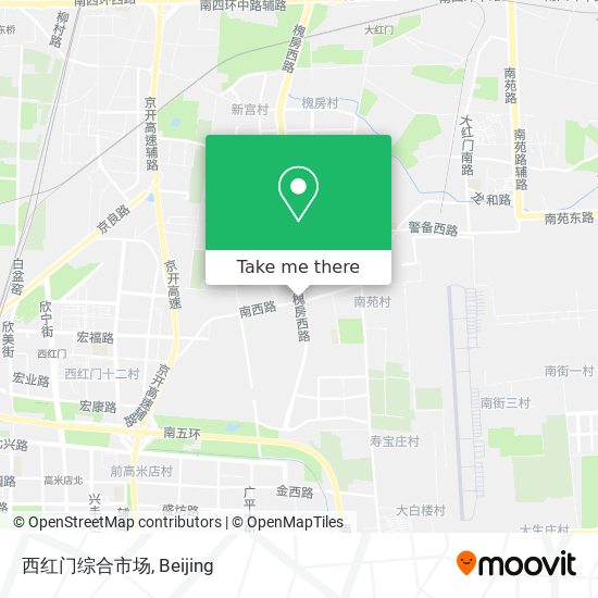 西红门综合市场 map