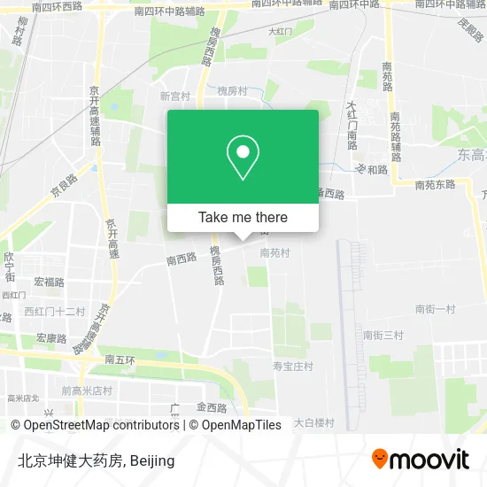 北京坤健大药房 map