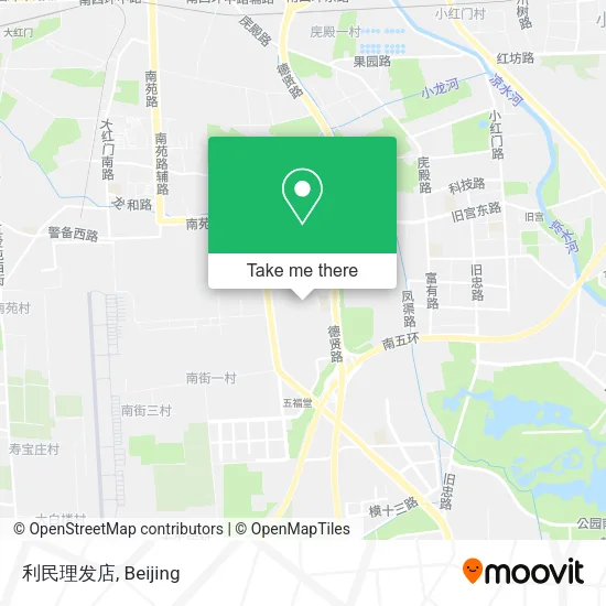 利民理发店 map