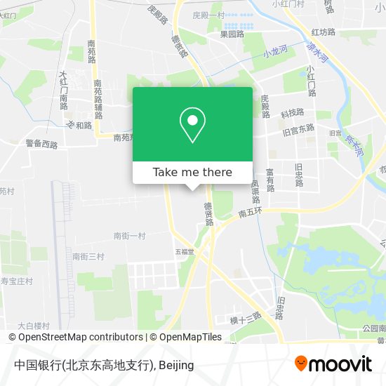 中国银行(北京东高地支行) map