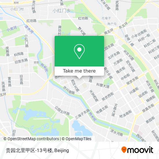 贵园北里甲区-13号楼 map