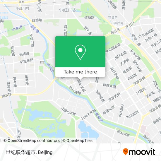 世纪联华超市 map
