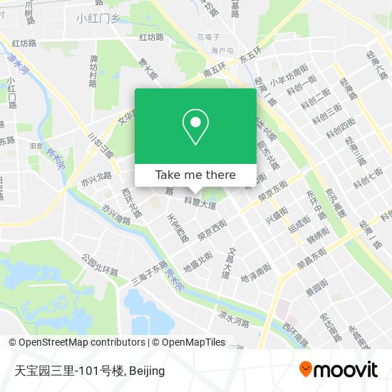 天宝园三里-101号楼 map