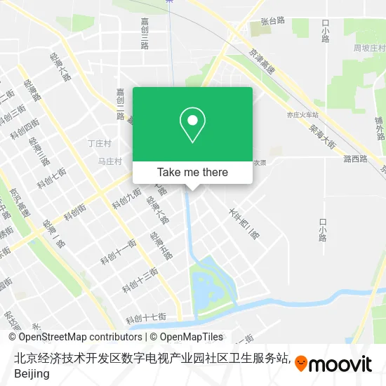 北京经济技术开发区数字电视产业园社区卫生服务站 map
