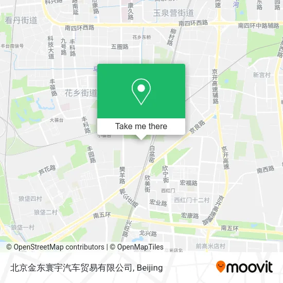 北京金东寰宇汽车贸易有限公司 map