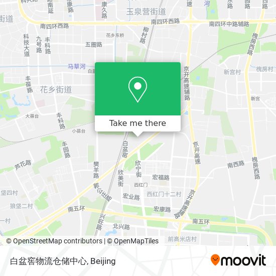 白盆窖物流仓储中心 map