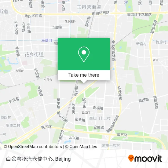 白盆窖物流仓储中心 map