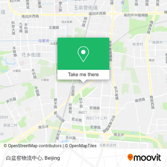 白盆窑物流中心 map