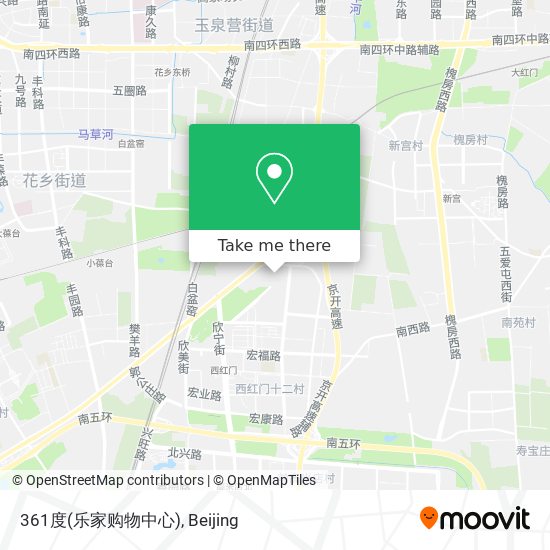 361度(乐家购物中心) map