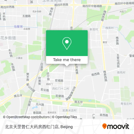 北京天罡普仁大药房西红门店 map