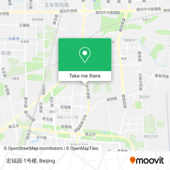 宏福园-1号楼 map