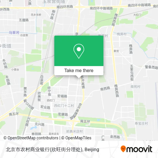 北京市农村商业银行(欣旺街分理处) map