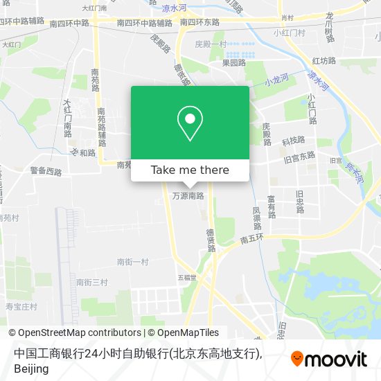中国工商银行24小时自助银行(北京东高地支行) map
