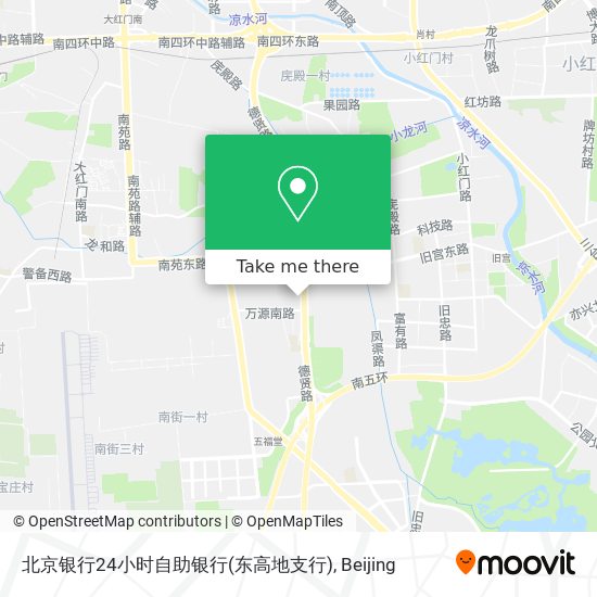 北京银行24小时自助银行(东高地支行) map