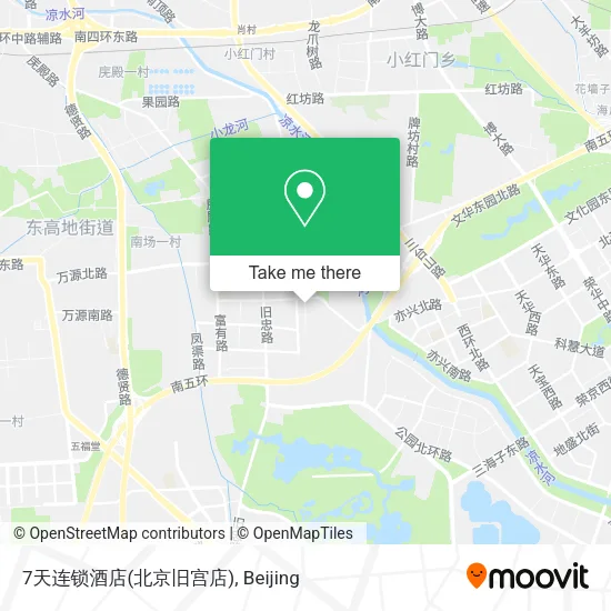 7天连锁酒店(北京旧宫店) map