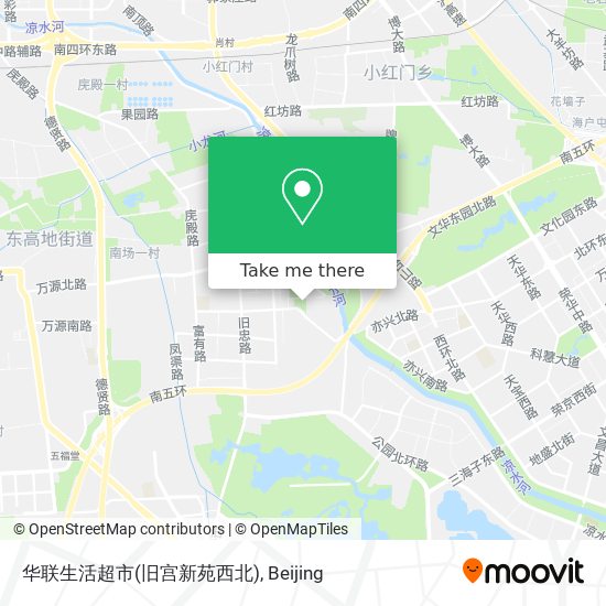华联生活超市(旧宫新苑西北) map