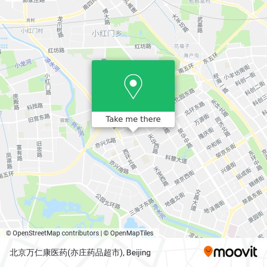 北京万仁康医药(亦庄药品超市) map