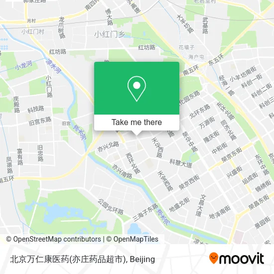 北京万仁康医药(亦庄药品超市) map