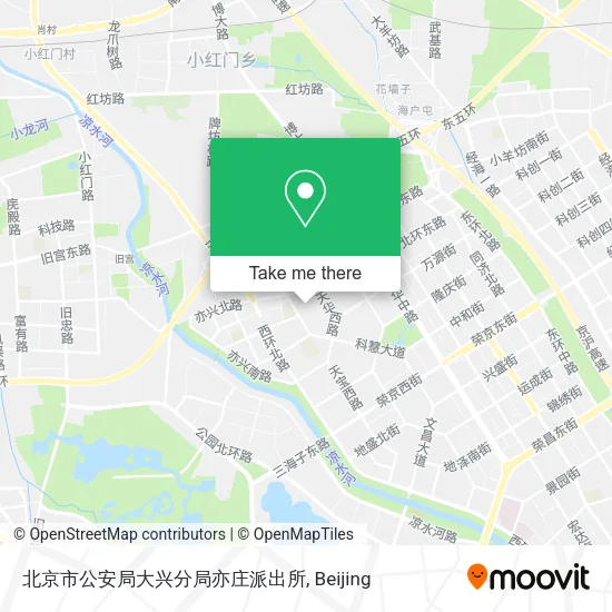 北京市公安局大兴分局亦庄派出所 map