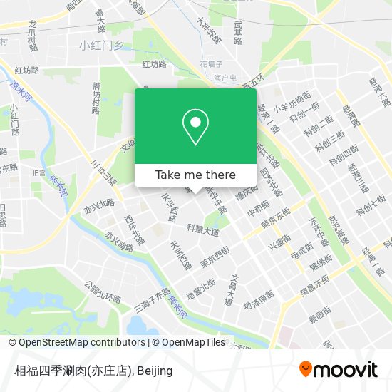 相福四季涮肉(亦庄店) map
