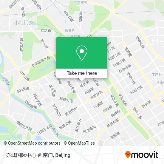 亦城国际中心-西南门 map