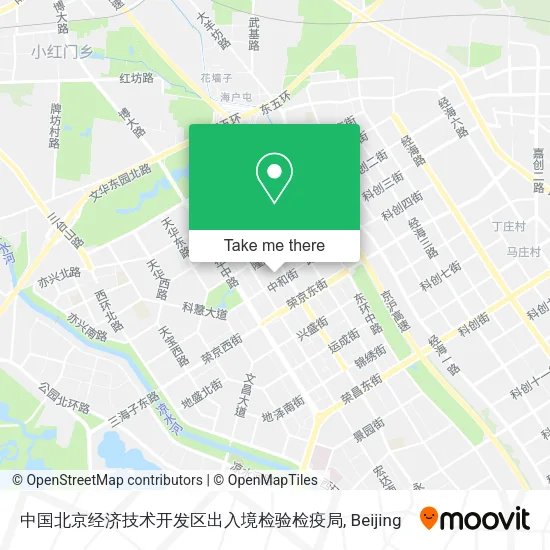 中国北京经济技术开发区出入境检验检疫局 map