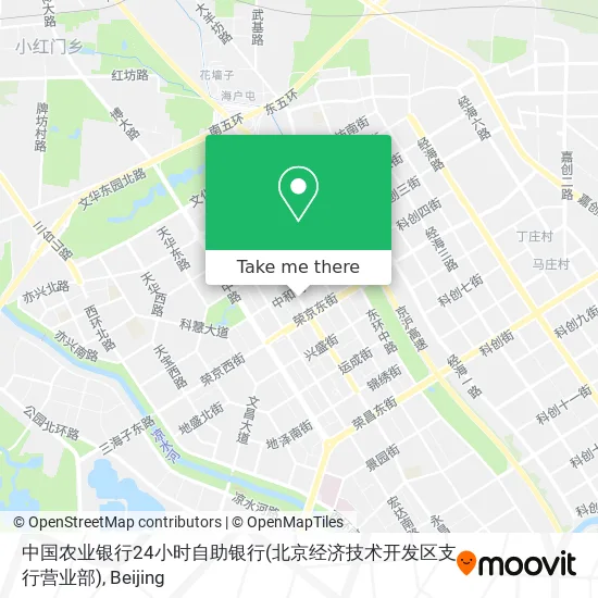 中国农业银行24小时自助银行(北京经济技术开发区支行营业部) map