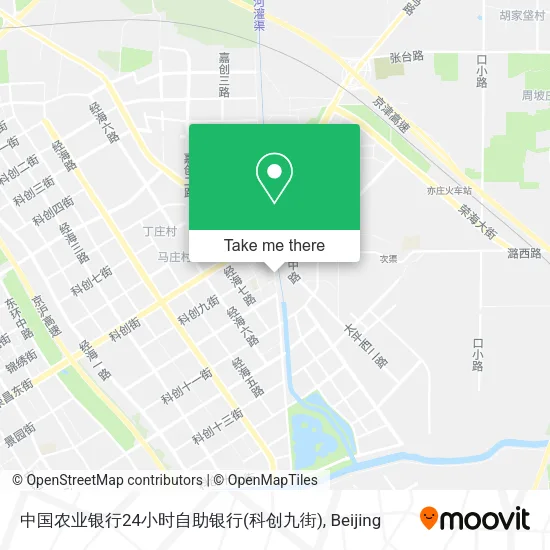 中国农业银行24小时自助银行(科创九街) map