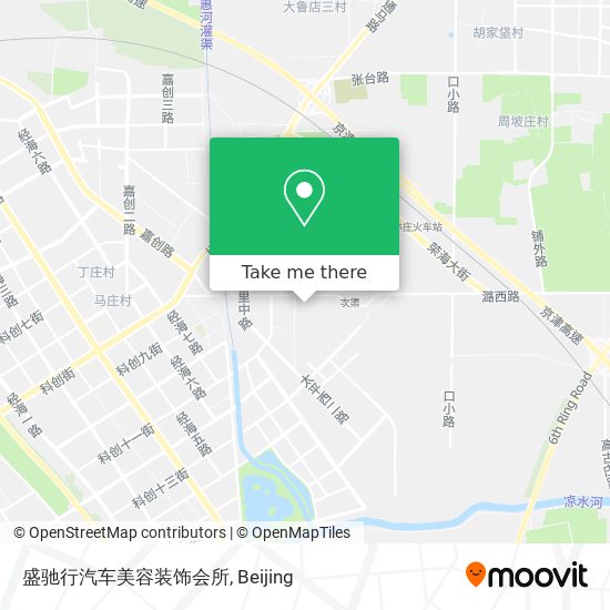 盛驰行汽车美容装饰会所 map