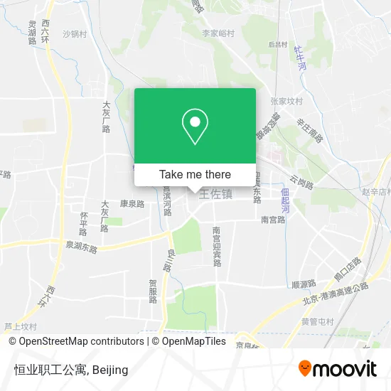 恒业职工公寓 map