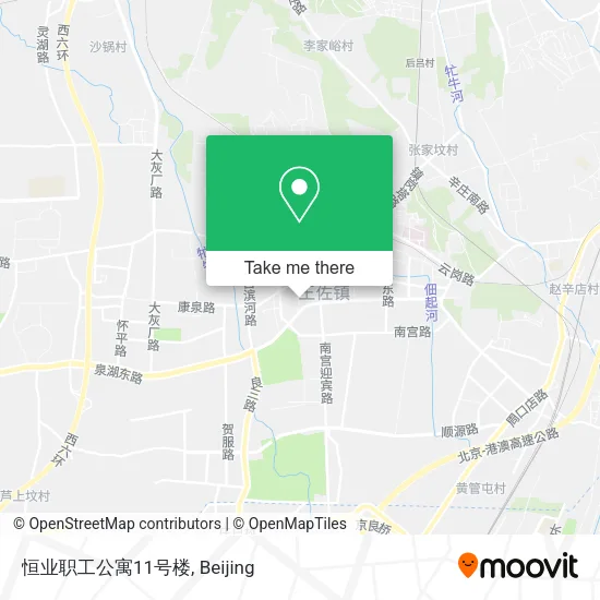 恒业职工公寓11号楼 map