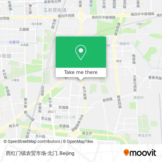 西红门镇农贸市场-北门 map
