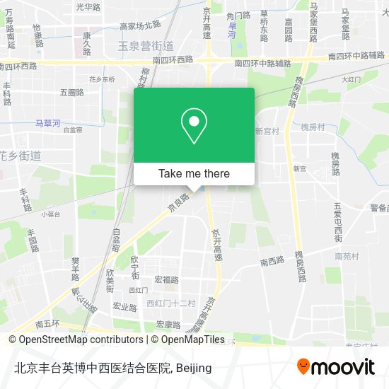北京丰台英博中西医结合医院 map