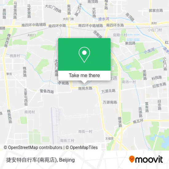 捷安特自行车(南苑店) map