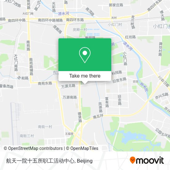 航天一院十五所职工活动中心 map