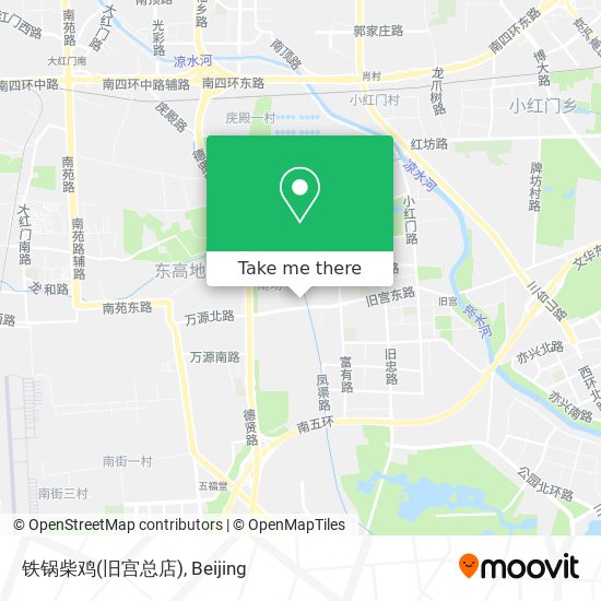 铁锅柴鸡(旧宫总店) map