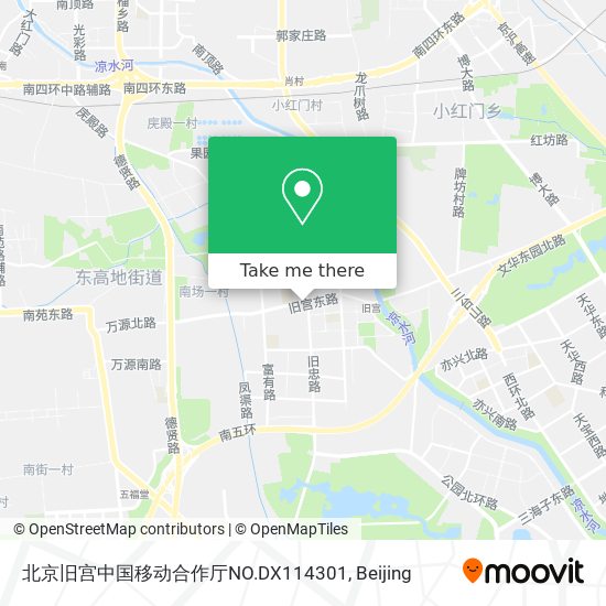北京旧宫中国移动合作厅NO.DX114301 map