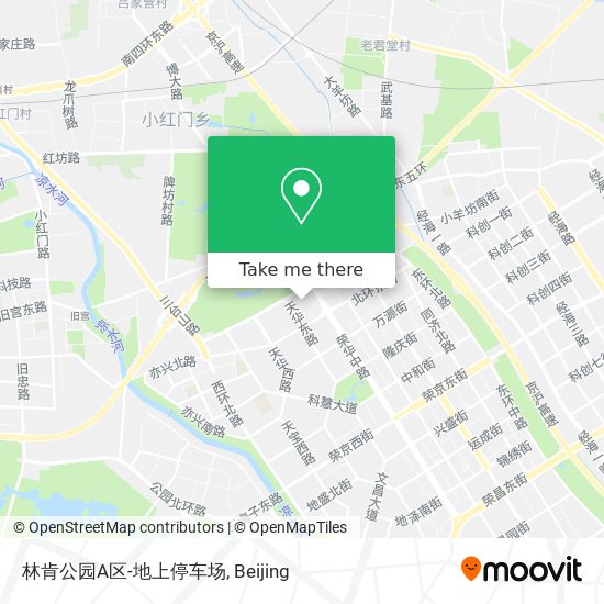 林肯公园A区-地上停车场 map