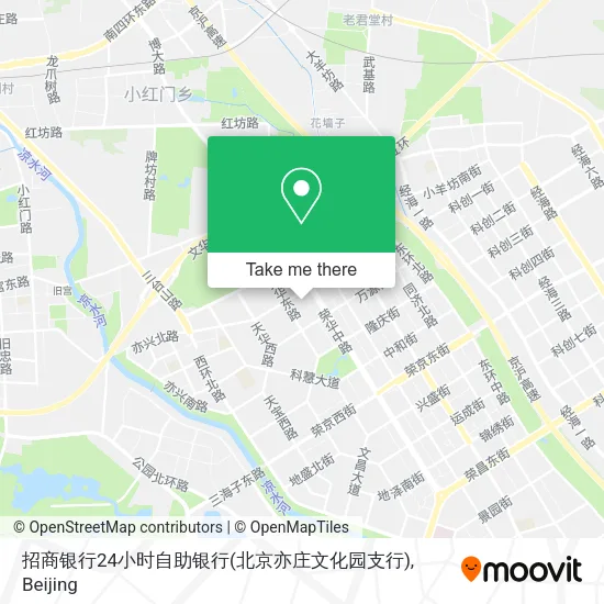 招商银行24小时自助银行(北京亦庄文化园支行) map