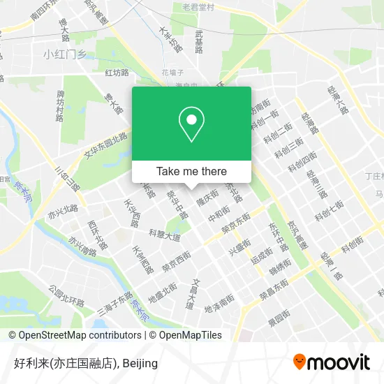 好利来(亦庄国融店) map